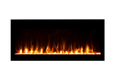 Amantii Evolution Linear Electric Fireplace by Fire & Ice - orange flames, front view