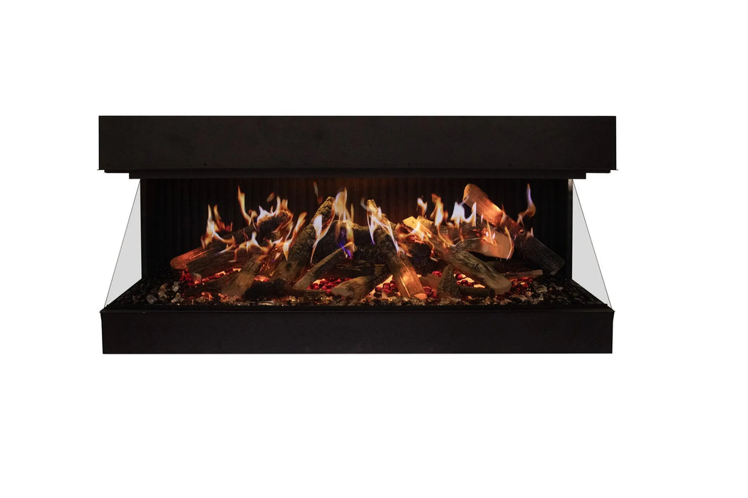 Amantii Signature MultiView Holo Electric Fireplace - three-sided fireplace, front view (view 3)