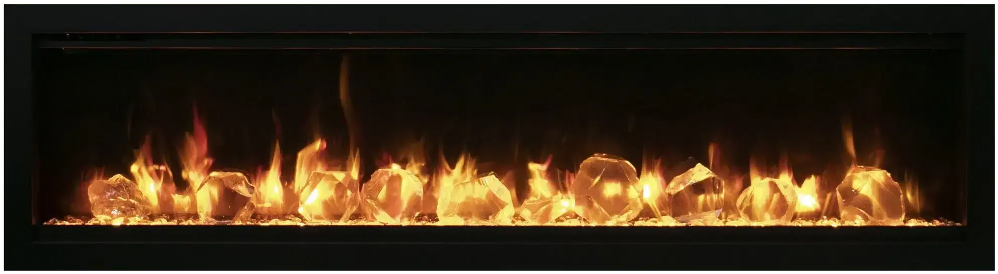 Amantii Symmetry Lumina 60" Indoor Outdoor Built-in Smart Electric Fireplace Amantii Dreamwood Living