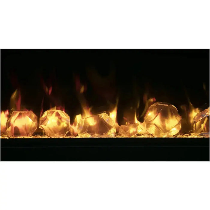 Amantii Symmetry Lumina 60" Indoor Outdoor Built-in Smart Electric Fireplace Amantii Dreamwood Living
