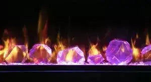 Amantii Symmetry Lumina 60" Indoor Outdoor Built-in Smart Electric Fireplace Amantii Dreamwood Living