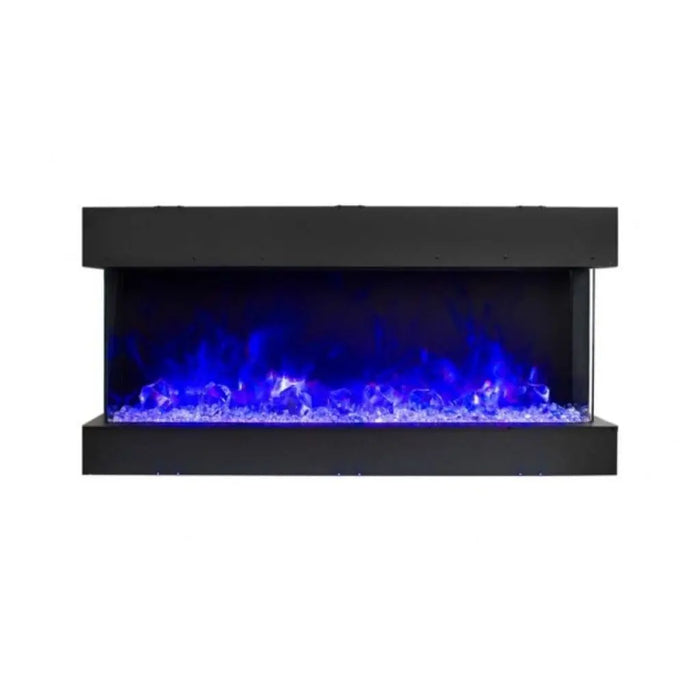Amantii Tru-View 40" Three Sided Slim Glass Electric Fireplace Amantii