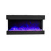 Amantii Tru-View 40" Three Sided Slim Glass Electric Fireplace Amantii