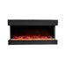 Amantii Tru-View 40" Three Sided Slim Glass Electric Fireplace Amantii