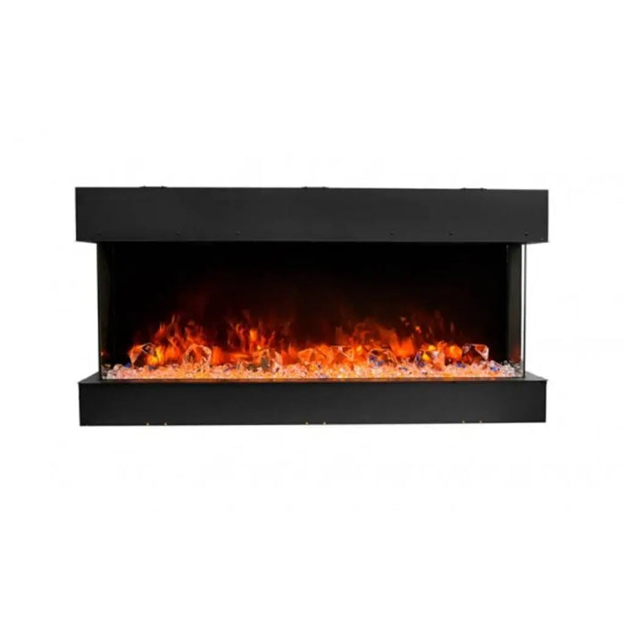 Amantii Tru-View 40" Three Sided Slim Glass Electric Fireplace Amantii
