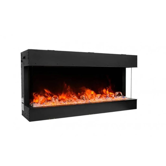 Amantii Tru-View 40" Three Sided Slim Glass Electric Fireplace Amantii