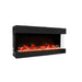 Amantii Tru-View 40" Three Sided Slim Glass Electric Fireplace Amantii
