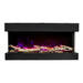 Amantii Tru-View 40" Three Sided Slim Glass Electric Fireplace Amantii