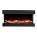 Amantii Tru-View 40" Three Sided Slim Glass Electric Fireplace Amantii