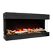 Amantii Tru-View 40" Three Sided Slim Glass Electric Fireplace Amantii
