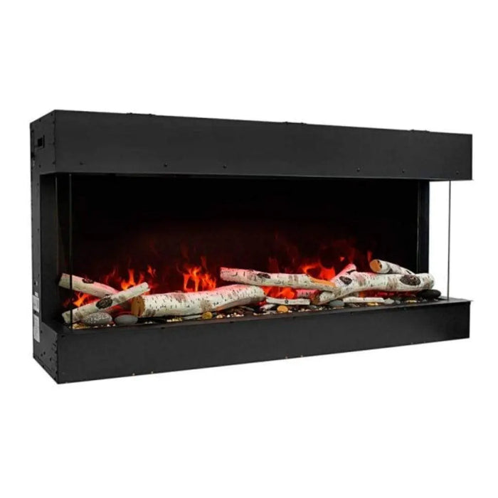 Amantii Tru-View 40" Three Sided Slim Glass Electric Fireplace Amantii