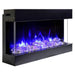 Amantii Tru-View 40" Three Sided Slim Glass Electric Fireplace Amantii