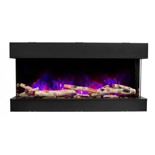 Amantii Tru-View 60" Three Sided Slim Glass Electric Fireplace Amantii