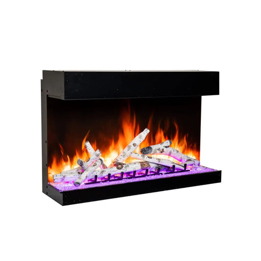 Amantii Tru View Bespoke 45" 3 Sided Indoor / Outdoor Electric Fireplace Amantii