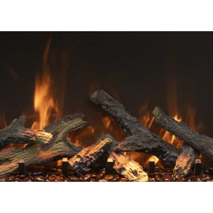 Amantii Tru View Bespoke 45" 3 Sided Indoor / Outdoor Electric Fireplace Amantii