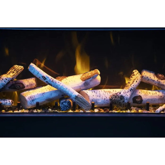 Amantii Tru View Bespoke 55" 3 Sided Indoor / Outdoor Electric Fireplace Amantii