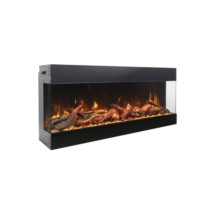 Amantii Tru View Bespoke 55" 3 Sided Indoor / Outdoor Electric Fireplace Amantii