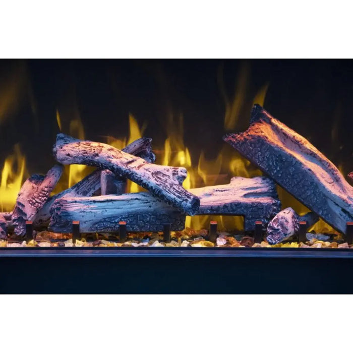 Amantii Tru View Bespoke 55" 3 Sided Indoor / Outdoor Electric Fireplace Amantii