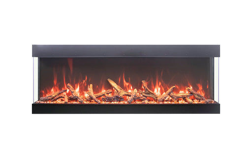 Amantii Tru View Bespoke 65" 3 Sided Indoor / Outdoor Electric Fireplace Amantii