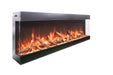 Amantii Tru View Bespoke 65" 3 Sided Indoor / Outdoor Electric Fireplace Amantii