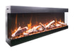 Amantii Tru View Bespoke 65" 3 Sided Indoor / Outdoor Electric Fireplace Amantii