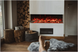 Amantii Tru View Bespoke 75" 3 Sided Indoor / Outdoor Electric Fireplace Amantii