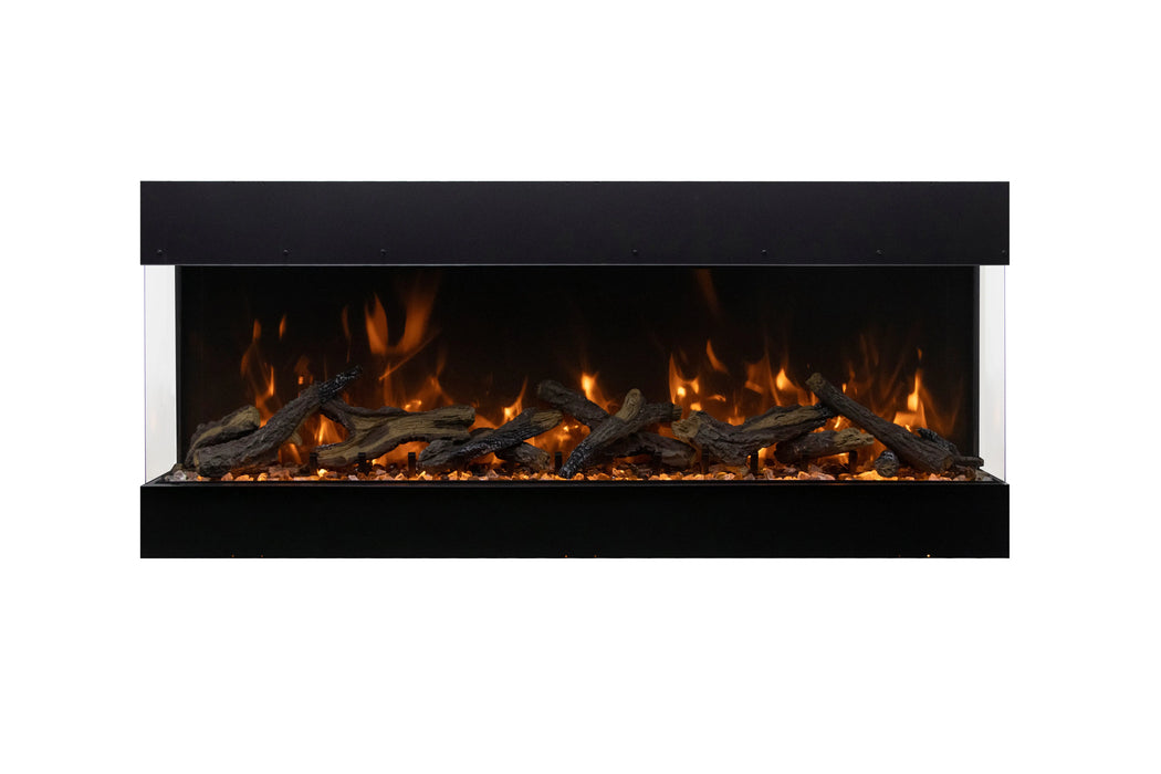Amantii Tru View Bespoke 75" 3 Sided Indoor / Outdoor Electric Fireplace Amantii