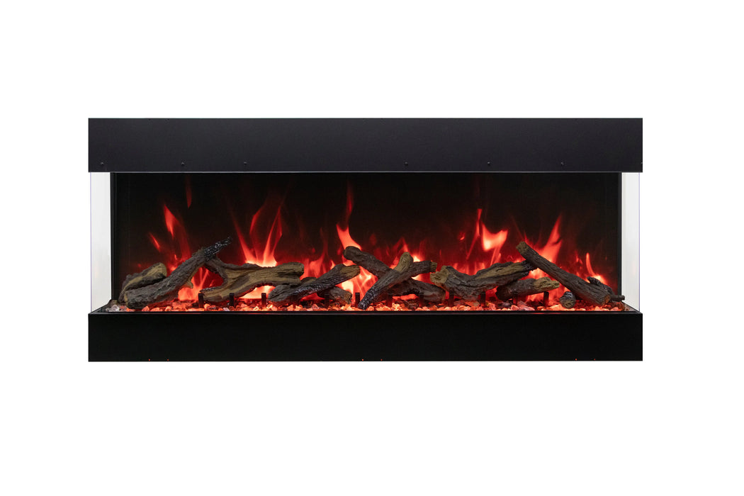 Amantii Tru View Bespoke 75" 3 Sided Indoor / Outdoor Electric Fireplace Amantii