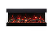 Amantii Tru View Bespoke 75" 3 Sided Indoor / Outdoor Electric Fireplace Amantii