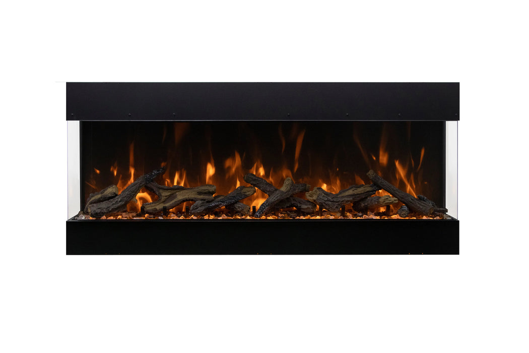Amantii Tru View Bespoke 75" 3 Sided Indoor / Outdoor Electric Fireplace Amantii