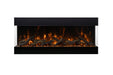 Amantii Tru View Bespoke 75" 3 Sided Indoor / Outdoor Electric Fireplace Amantii