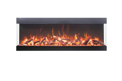 Amantii Tru View Bespoke 85" 3 Sided Indoor/Outdoor Electric Fireplace Amantii