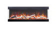 Amantii Tru View Bespoke 85" 3 Sided Indoor/Outdoor Electric Fireplace Amantii
