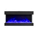 Amantii Tru-View 60" Three Sided Slim Glass Electric Fireplace Amantii