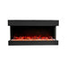 Amantii Tru-View 60" Three Sided Slim Glass Electric Fireplace Amantii