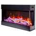 Amantii Tru-View 60" Three Sided Slim Glass Electric Fireplace Amantii