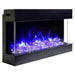 Amantii Tru-View 60" Three Sided Slim Glass Electric Fireplace Amantii