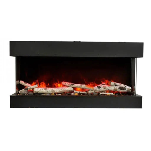 Amantii Tru-View 60" Three Sided Slim Glass Electric Fireplace Amantii
