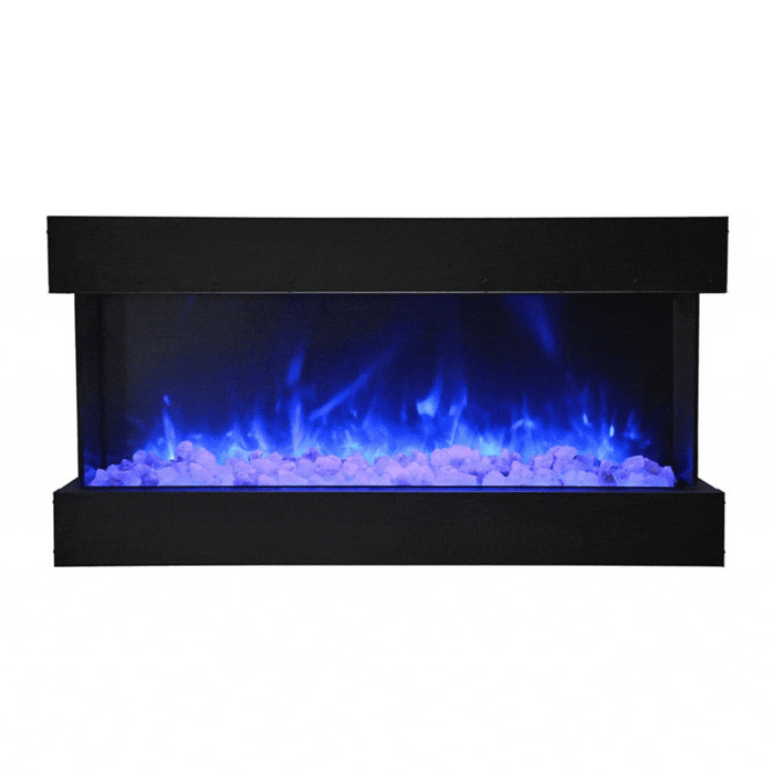 Amantii Tru-View XL Deep 40" Built-In Three Sided Electric Fireplace Amantii Dreamwood Living
