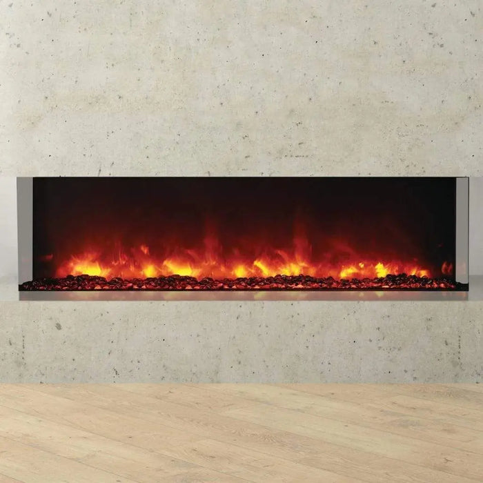 Amantii Tru-View XL Deep 60" Built-In Three Sided Electric Fireplace Amantii