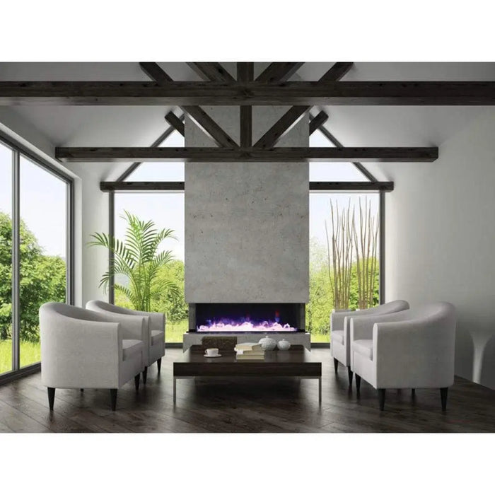 Amantii Tru-View XL Deep 72" Built-In Three Sided Electric Fireplace Amantii