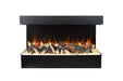 Amantii TruView Signature 3-Sided Glass Electric Fireplace - three-sided fireplace, front view (view 3)