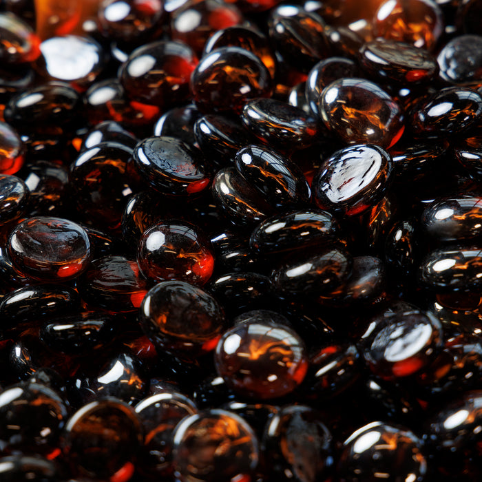 The Outdoor GreatRoom Amber tempered fire glass gems CFG-A
