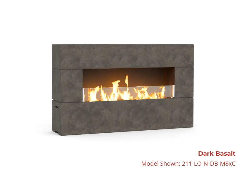 American Fyre Designs 72" Milan Low Linear Fireplace American Fyre Designs Dreamwood Living