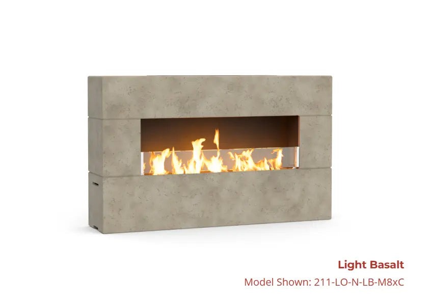 American Fyre Designs 72" Milan Low Linear Fireplace American Fyre Designs Dreamwood Living