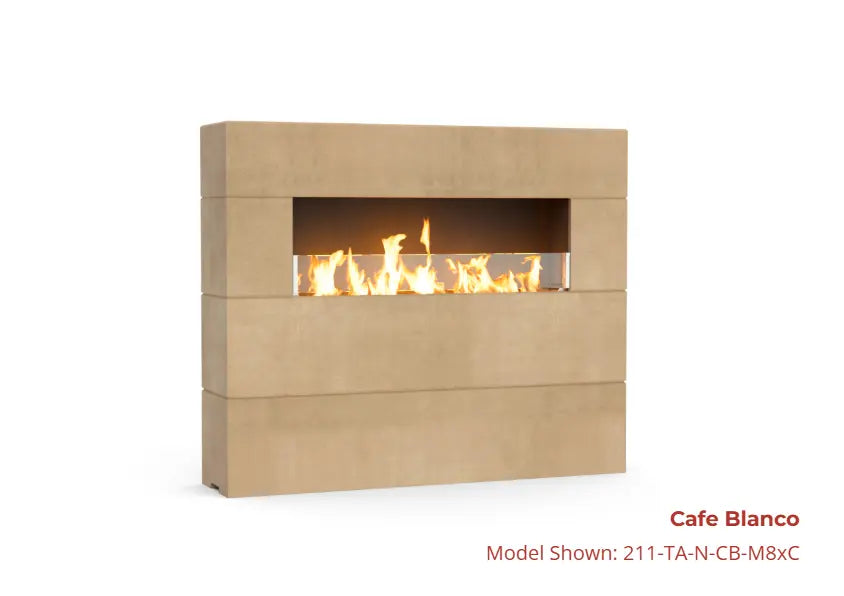 American Fyre Designs 72" Milan Tall Linear Fireplace American Fyre Designs Dreamwood Living