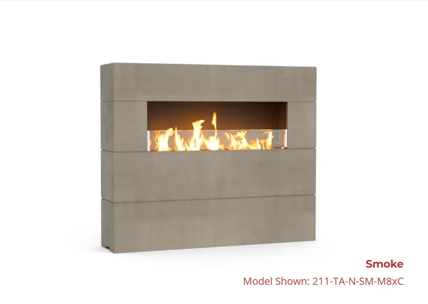 American Fyre Designs 72" Milan Tall Linear Fireplace American Fyre Designs Dreamwood Living