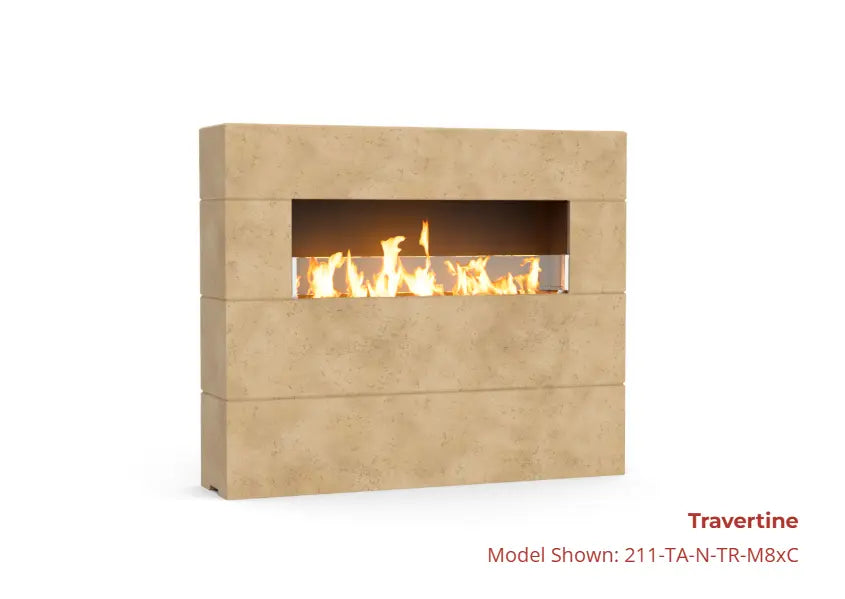 American Fyre Designs 72" Milan Tall Linear Fireplace American Fyre Designs Dreamwood Living