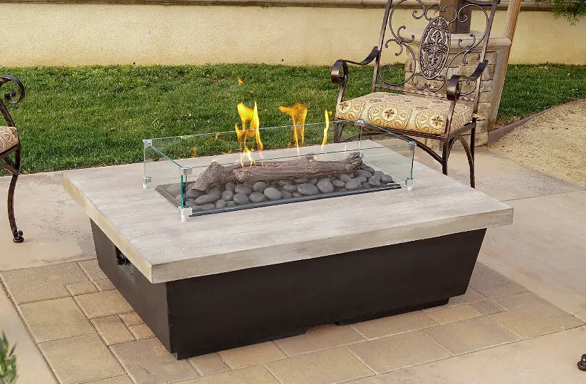 American Fyre Designs Contempo Rectangle Reclaimed Wood Firetable American Fyre Designs Dreamwood Living