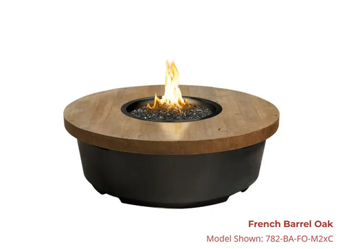 American Fyre Designs Contempo Round Reclaimed Wood Firetable American Fyre Designs Dreamwood Living